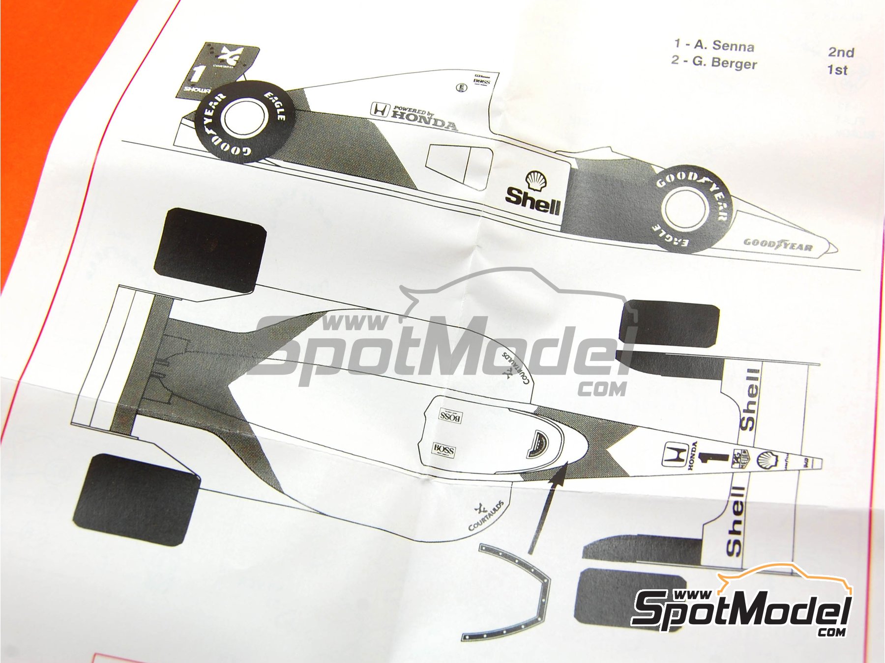 Tameo Kits TMK149: Car scale model kit 1/43 scale - McLaren Honda